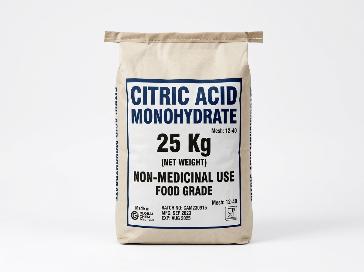 Citric Acid - Monohy. (Not for Medicinal Use) - 25 Kg